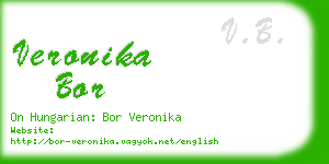 veronika bor business card